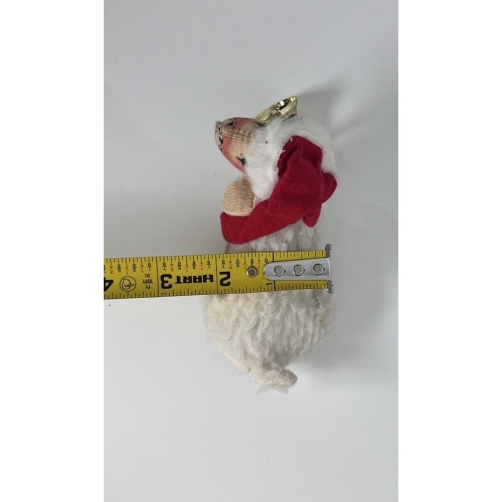Vintage 1992 Annalee Christmas Lamb Sheep Santa Hat Bell USA - Picture 5 of 9